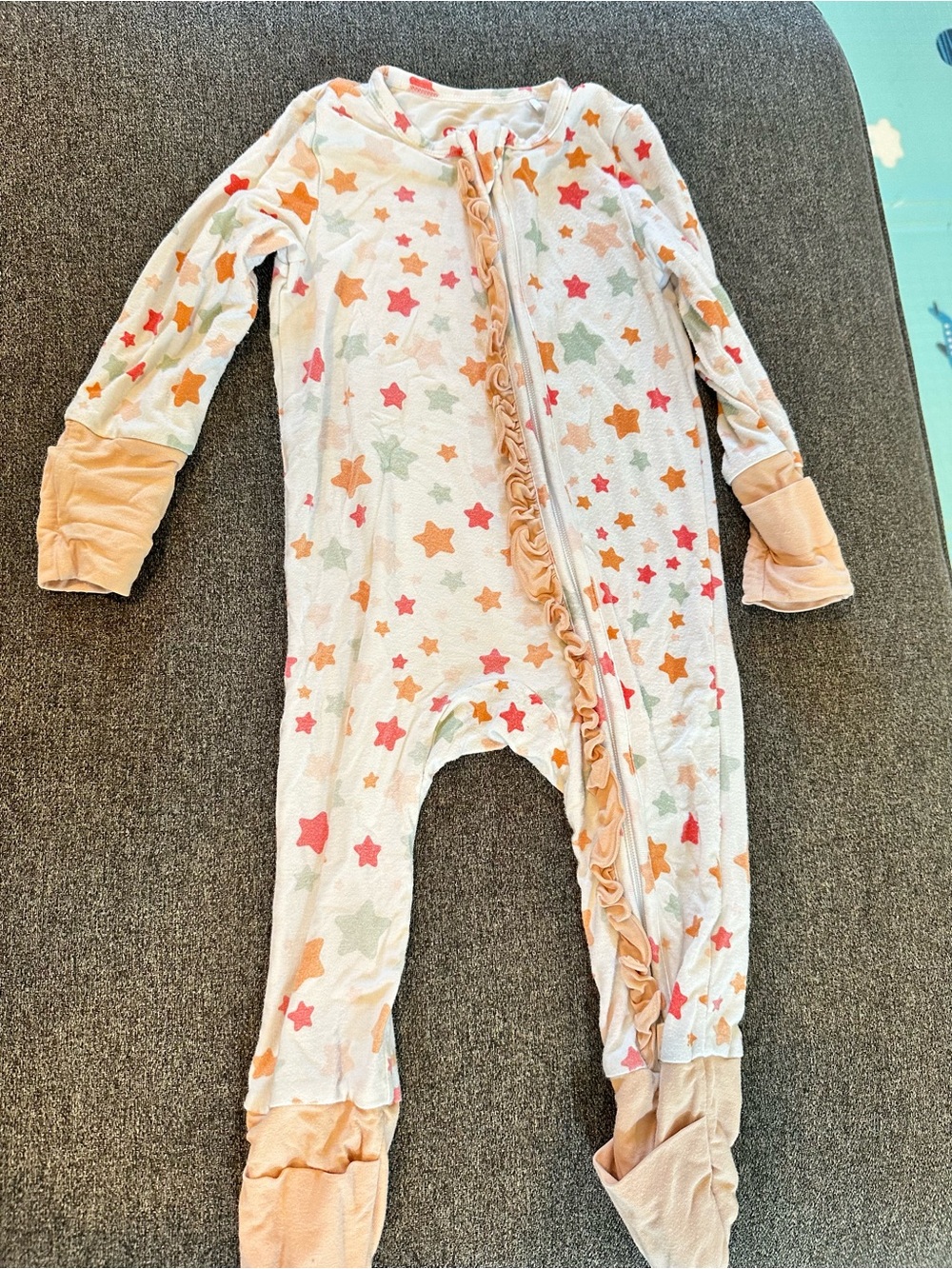 🤑EU PatPat Star Print Sleep & Play Footed Romper🤑